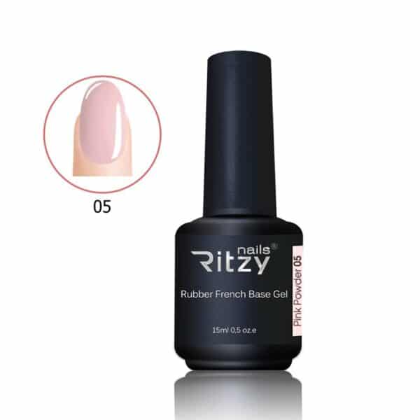 Ritzy Rubber”Pink Powder”05, 15ml, aluslakka