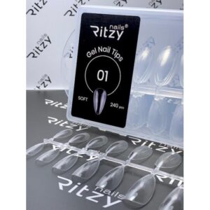 RITZY NAILS SOFT GEL NATURAL ALMOND 01 (240 kpl)