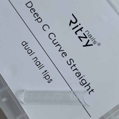 Silicone dual tips STRAIGHT deep C-curve 120pcs