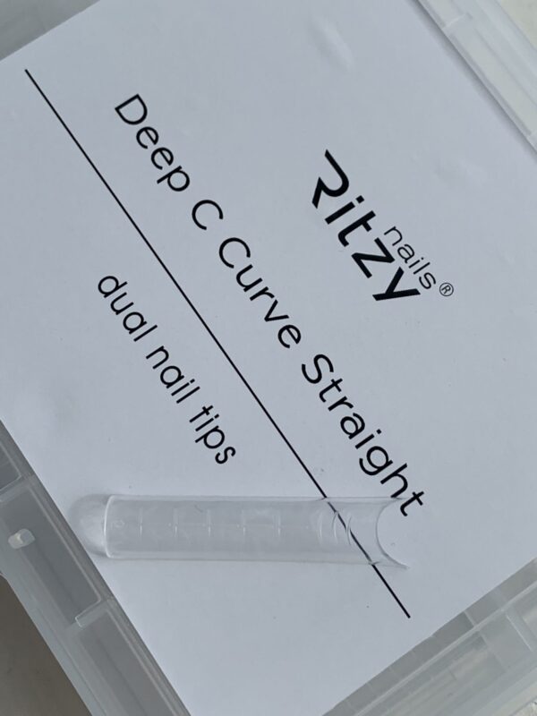 Silicone dual tips STRAIGHT deep C-curve 120pcs