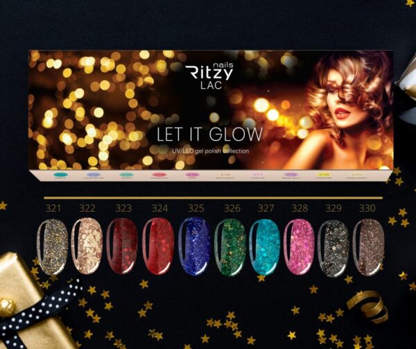 LET IT GLOW Collection of 10 colours in a box (321-330)