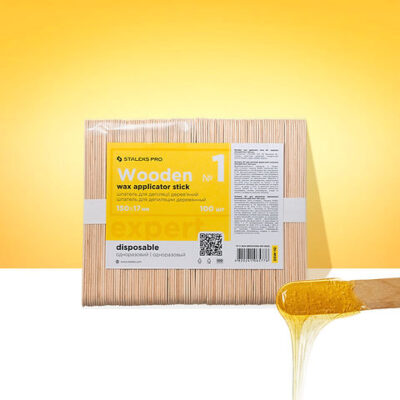 Staleks Pro - Puinen spatula (100kpl/pkt)