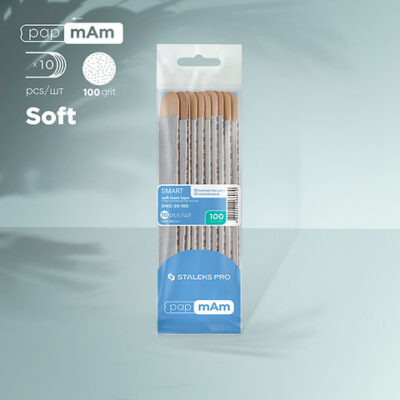 Disposable files papmAm on a wooden base SMART 22 150 grit (10 pcs)