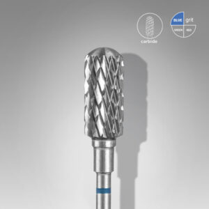 Carbide nail drill bit safe rounded cylinder blue EXPERT head diameter 6 mm/ working part 14 mm