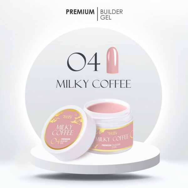 Premium rakennegeeli Milky Coffee, 15 ml
