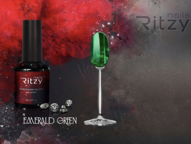 BOHEMIAN Glass EMERALD GREEN gel polish (TPO FREE)